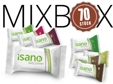 iSANO Mix Edition | 70 Riegel mit verschiedenen Geschmacksrichtungen